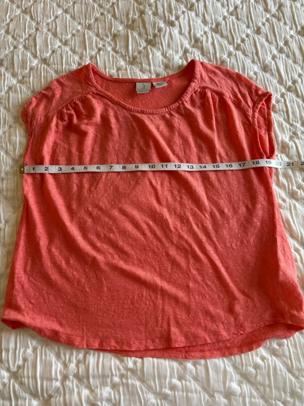 Joie Women's 100% Linen‎ Top Blouse Shirt Orange Size Large